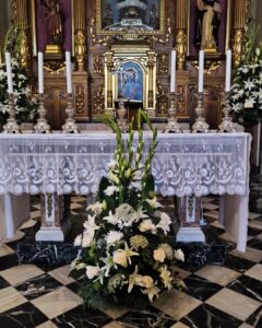 Decoración floral de boda Luz Celestial en Valencia