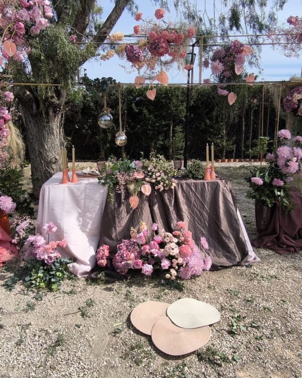 Decoración floral de boda en Valencia