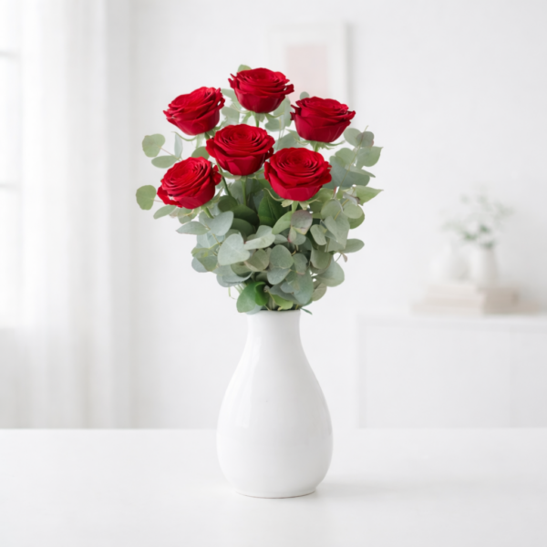 Ramo de 6 Rosas Rojas