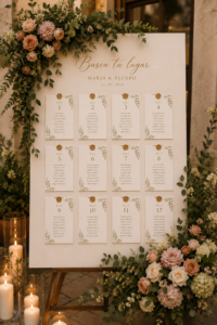Decoración floral de mesas para invitados en bodas Valencia | Vitalflora