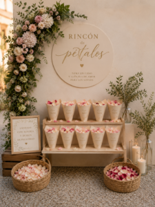 Decoración floral romántica para boda en Valencia | Vitalflora