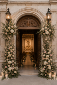Decoración floral para ceremonia de boda en Valencia | Vitalflora