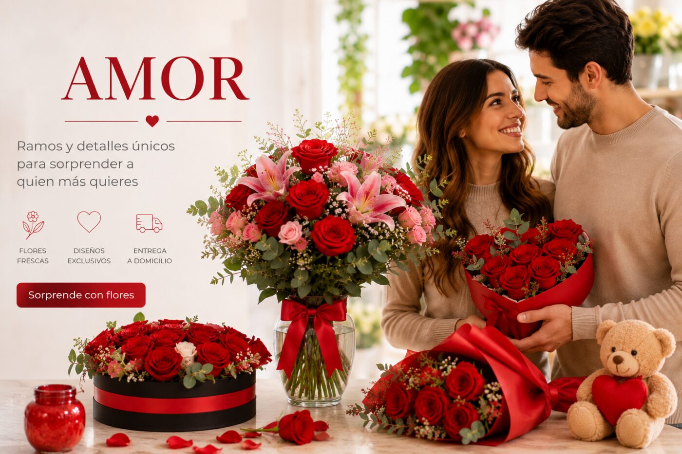 amor Pasión Eterna | Ramo de Protea Roja en Valencia | Vitalflora