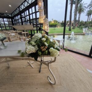 Decoración floral de ceremonia de boda en Valencia