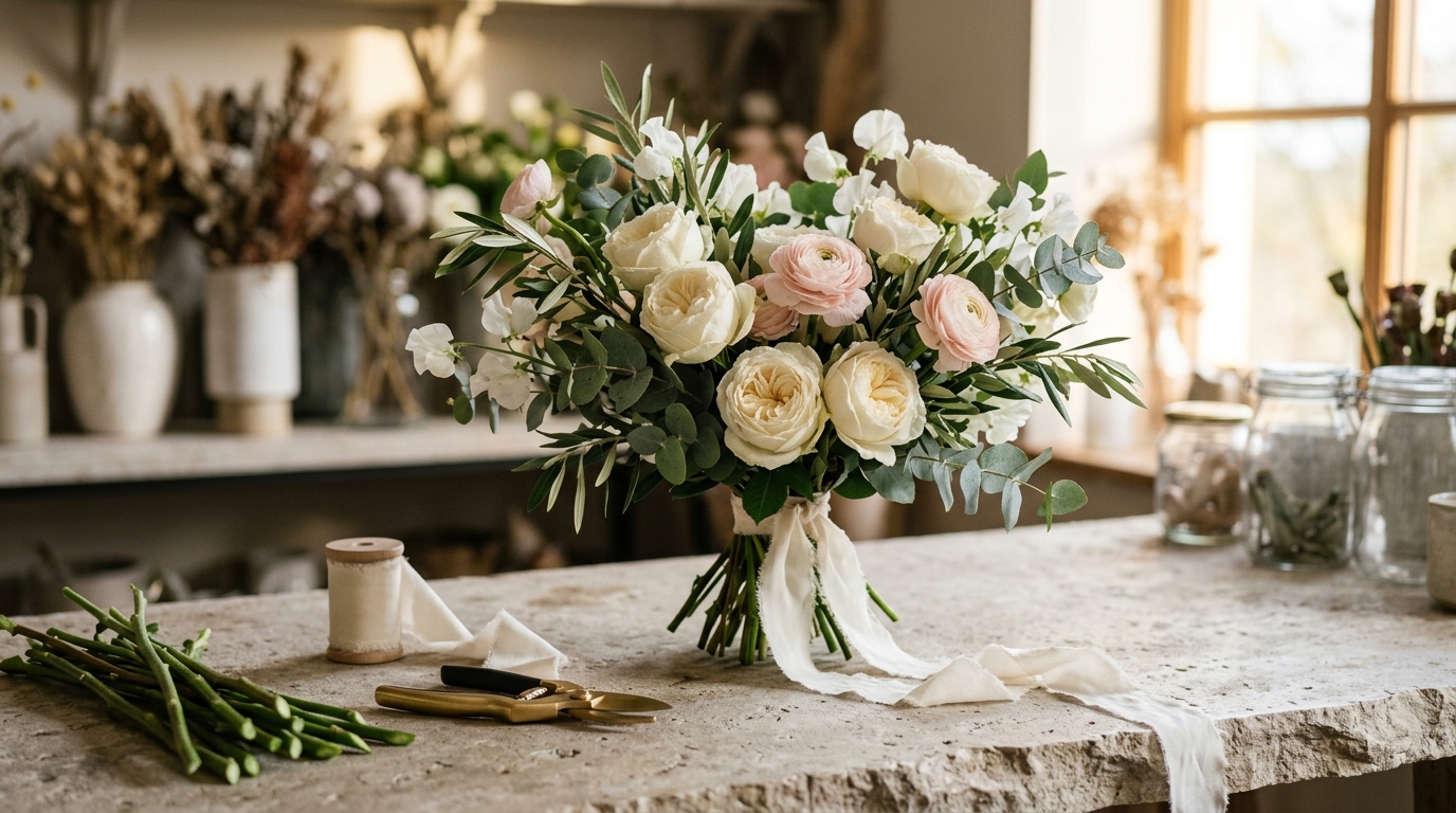 Fresh flower gifts in Valencia carefully arranged by VitalFlora artisan florists